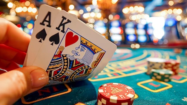 Multi-camera live dealer studio with blackjack and baccarat tables on rupiah100 login
